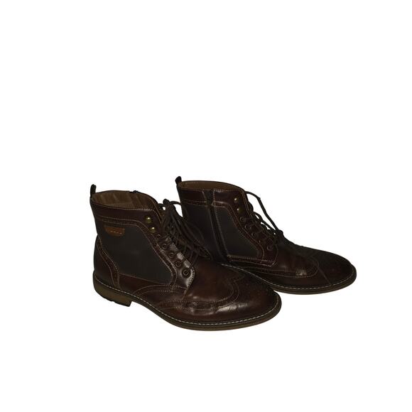 Sonoma Goods For Life® Amos Men's 11 Wingtip Ankle Boots Brown GorpCore Casual - Picture 3 of 7